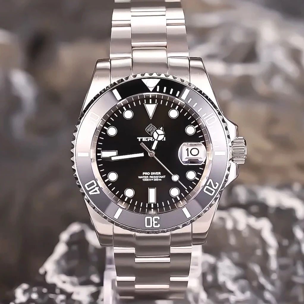 TERAMI Новые часы для дайвинга роскошные NH35 с автоматическим механизмом сапфировое
