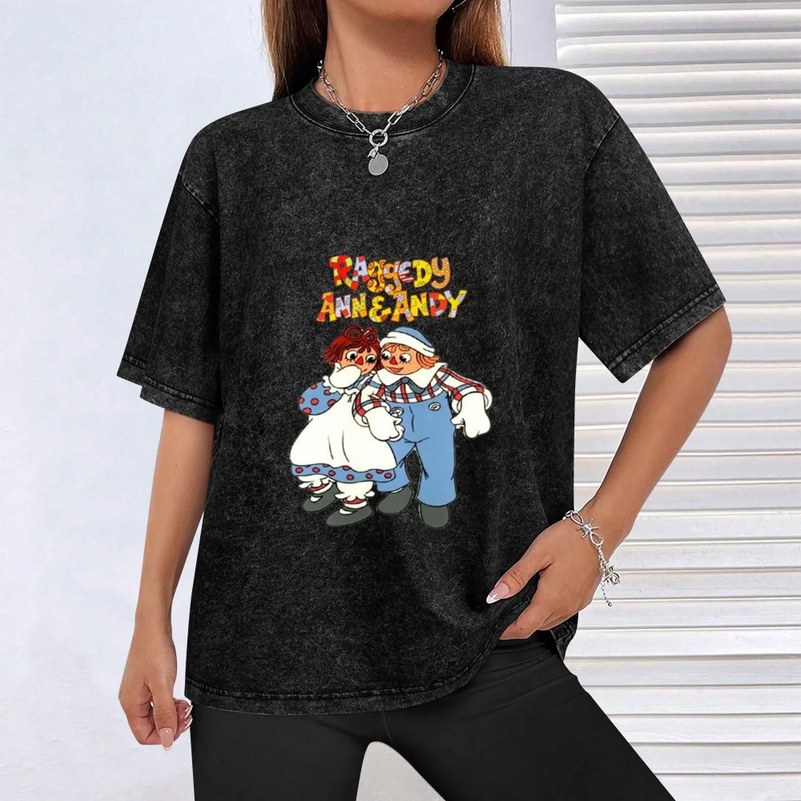 Футболка Raggedy Ann And Andy футболки с рисунком из аниме Мужская Дизайнерская одежда