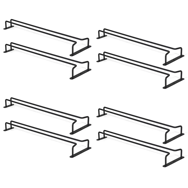 

Большая вешалка для Винных Бокалов, подставка под шкаф, кухонный бар, черная железная вешалка для хранения, 17 дюймов, набор из 8