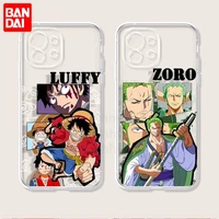 bandai luffy law zoro one piece phone case for samsung s20 fe lite s21 s30 ultra s8 s9 s10 e plus transparent cover clear funda