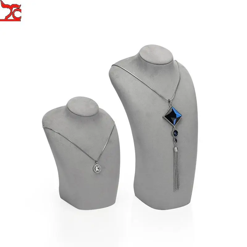 Window Necklace Display Stand Jewelry Show Props Rack Display for Pendant Long Chain Organizer Storage Mannequin Bust Free Shipp