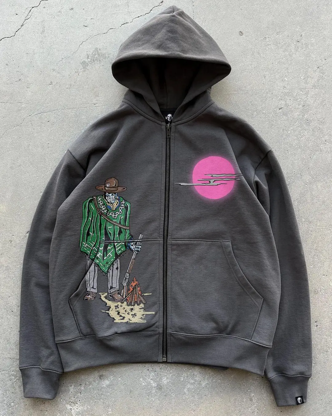 Толстовка Женская на молнии в готическом стиле |