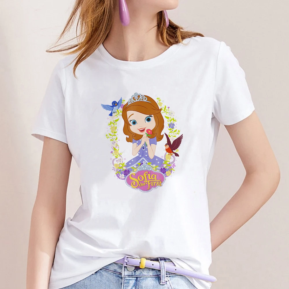 

Harajuku Print Graphic Dinsey Snow White T Shirt Women Dinsey Princess Creativity White Summer Trendy Terror Skeleton Tshirt