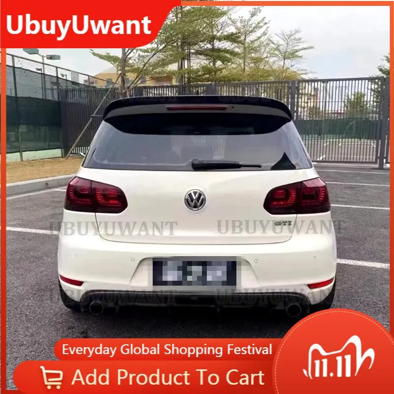 

UBUYUWANT Rear Roof Spoiler Wing Lip Fit For VW Golf 6 MK6 VI GTI & R20 ABS 2010-2013 OSIR Style(Only GTI R20)