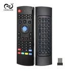MX3 с подсветкой Air Mouse T3 Smart Remote Control 2,4G RF беспроводная клавиатура с голосовым микрофоном для X96 tx3 H96 для Android TV Box
