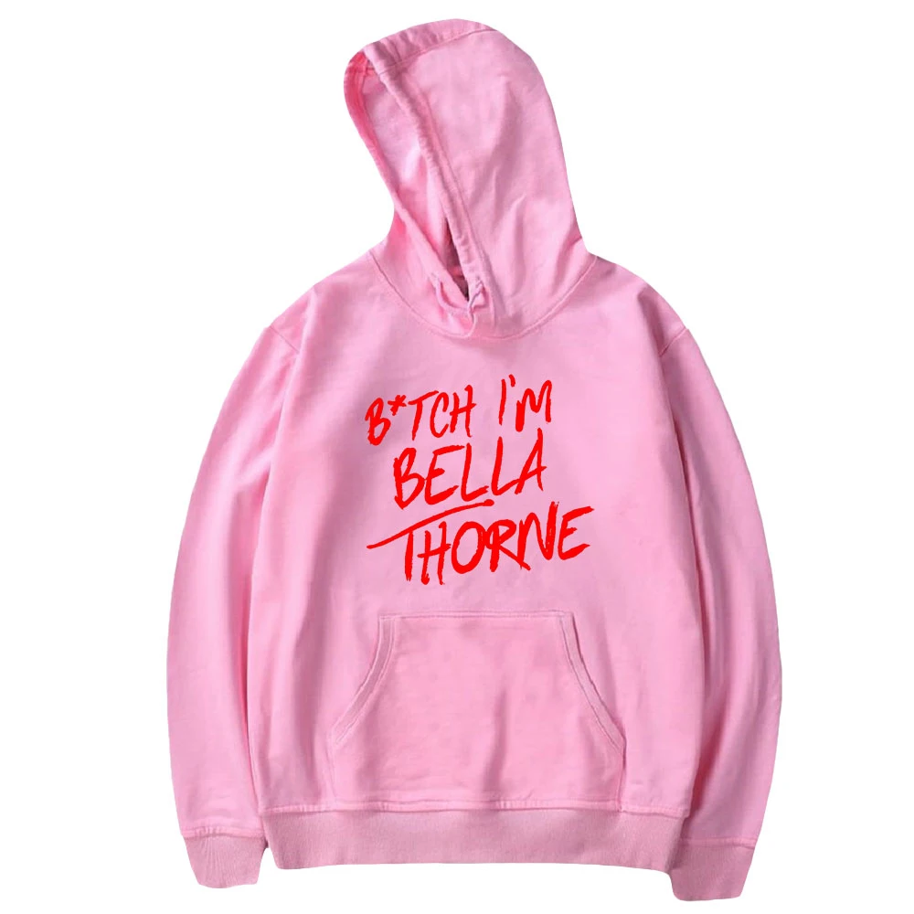 

2022 Bella Thorne Merch Hoodie Unisex Long Sleeve Sweatshirt Men Women's Hoody Pullover 2022 Youthful Singer Star Couple Clothe