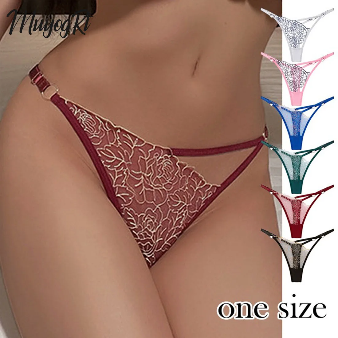 

Lace Thong Women Daisy Ultra-thin Low Waist Panties Sexy Transparent Underwear Ladies Seamless Briefs Lingere Panty