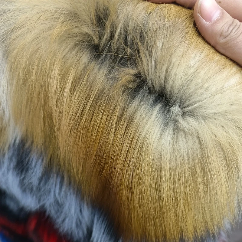 100% real fur luxury women's winter fashion style natural fur vest women's full fox fur vest color matching winter coat