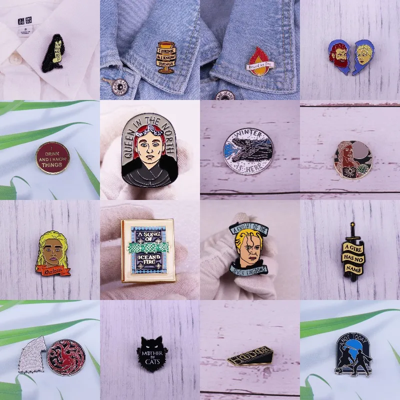 Эмалированные булавки идеального качества в стиле Фэнтези ТВ-игры