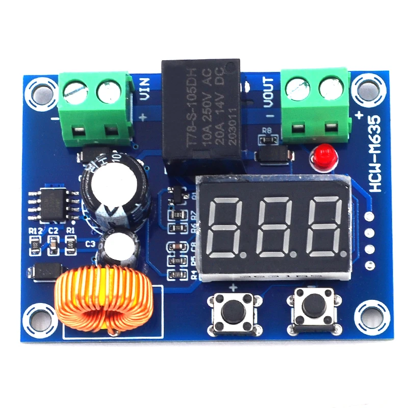 

XH-M609 DC voltage protection module lithium battery undervoltage power loss low battery disconnect output 12-36V
