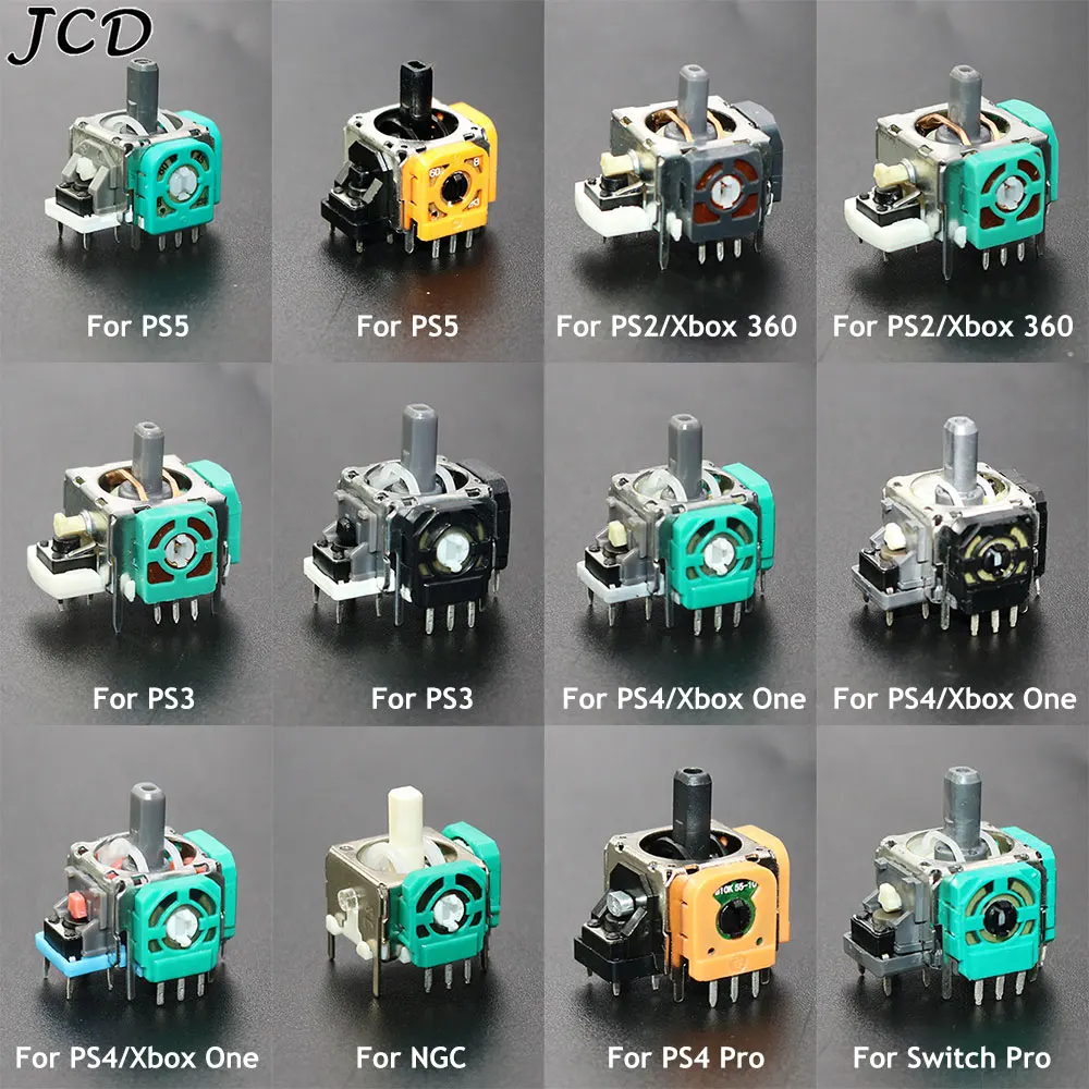 JCD 1pcs 3D Rocker For PS2 PS3 PS4 PS5 for Xbox 360 Xbox one For NGC Switch Pro  3D Analog Stick Joystick Sensor Module