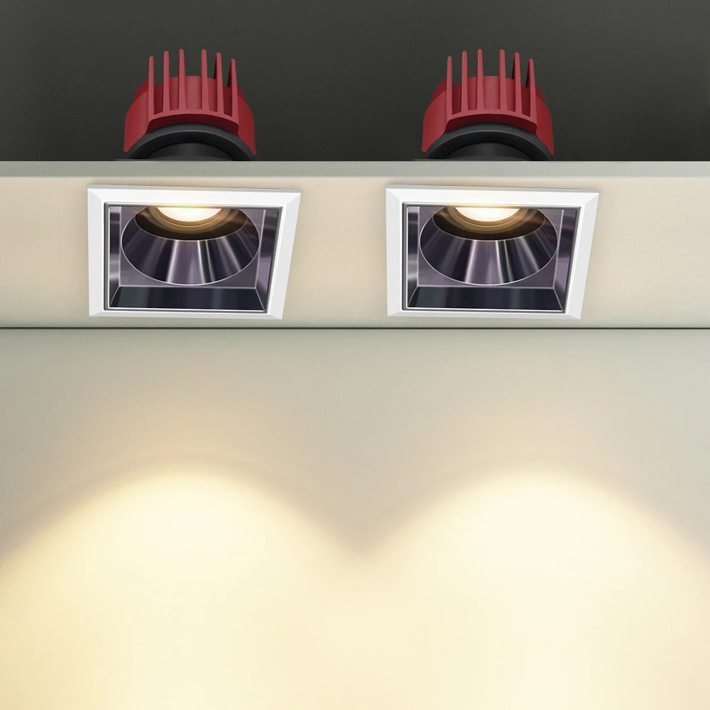 Глубокий антибликовый встраиваемый точечный светильник 220 В 110 Светодиодный 15 Вт