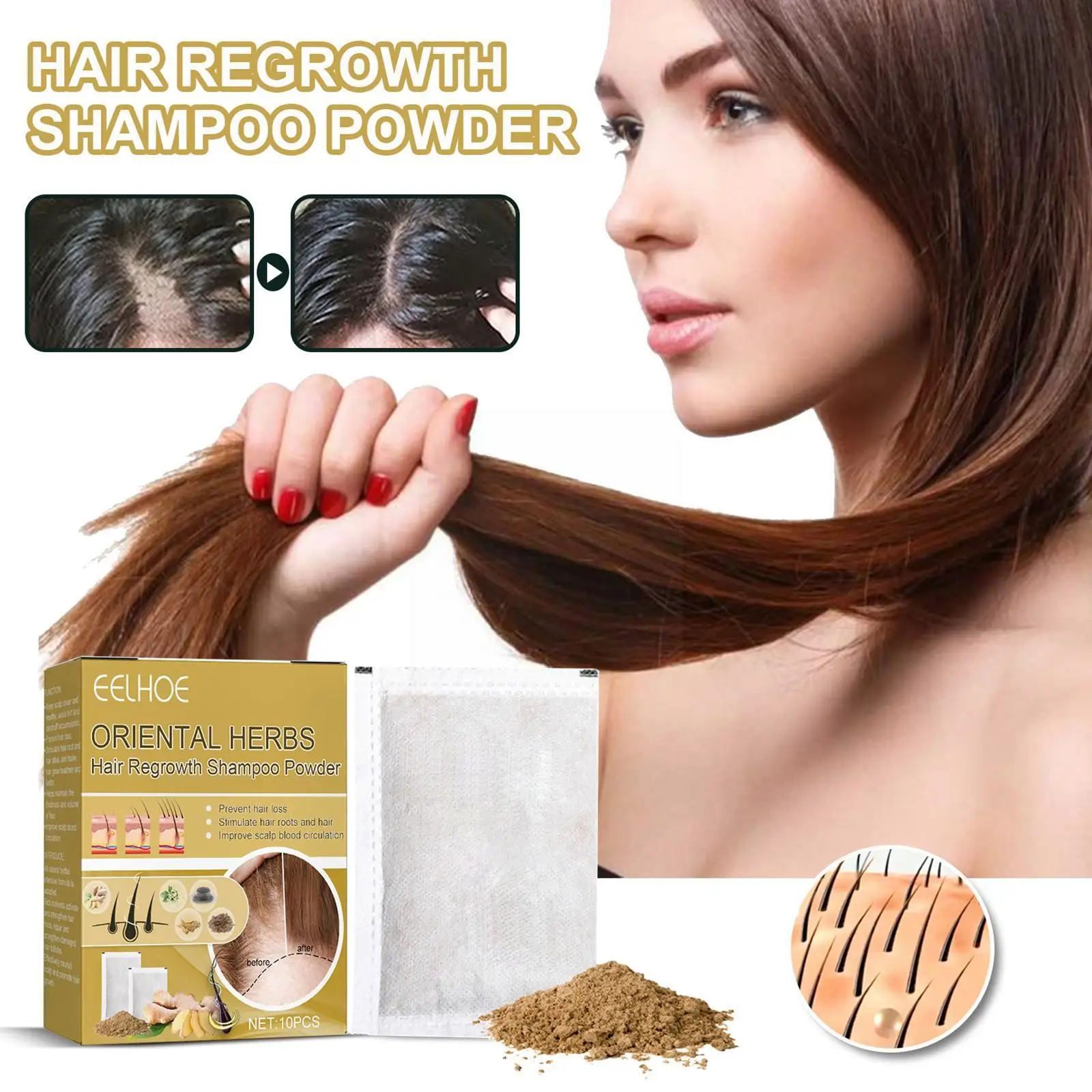 

Шампунь для роста волос с экстрактом имбиря, 60 г