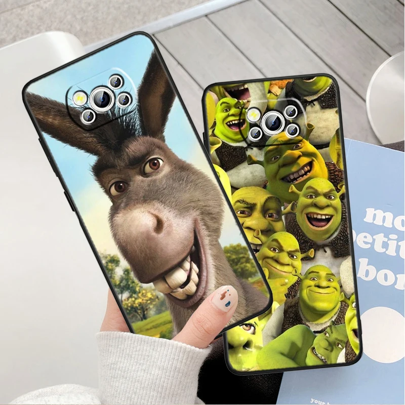 Чехол с забавным мультяшным изображением Шрека для POCO F5 F4 F3 M6 M5 M4 M3 C65 Pro GT из