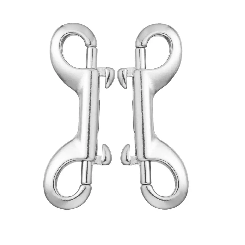 

Metal Clips Trigger Chain 3.5inch/90mm Double End Double Ended Bolt Snap Hook Diving Clips 316 Stainless Steel