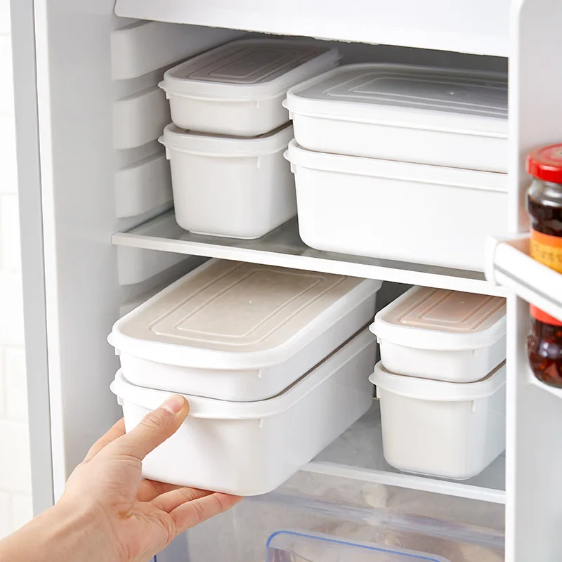 

Refrigerator Storage Box Special Sealed Box Home Kitchen Multi-function Plastic Box with Lid Food Organizer Microwave Available