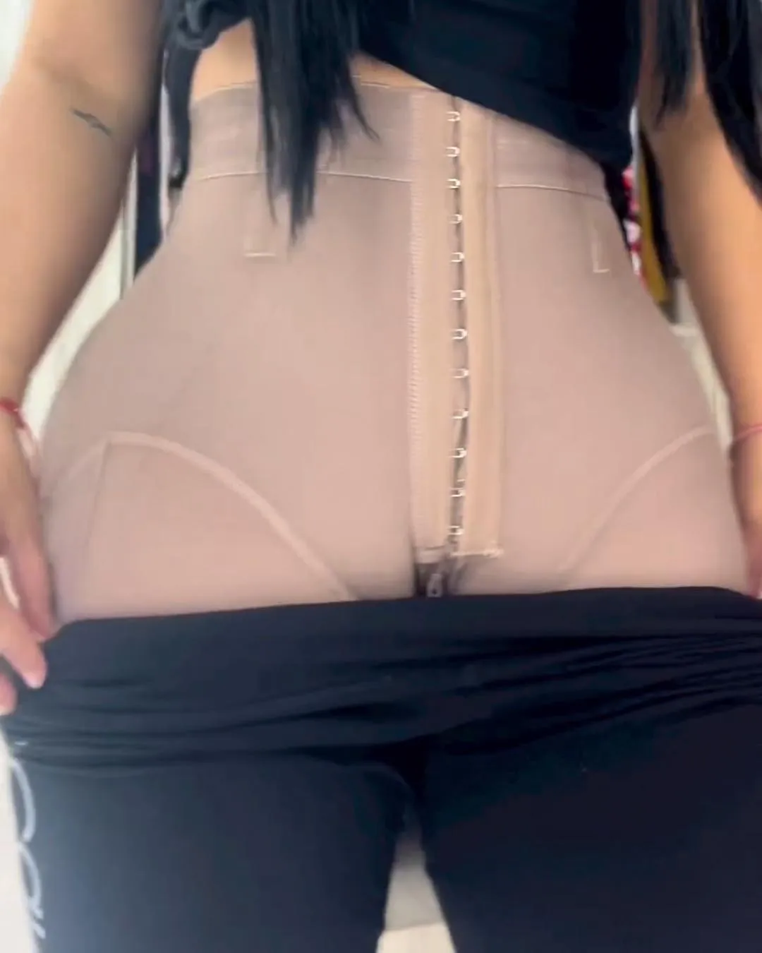 Women's Binders and Shapers High Waist Hip Lift Shorts Button Breasted Bodysuit Sexy Bodysuit Lingerie