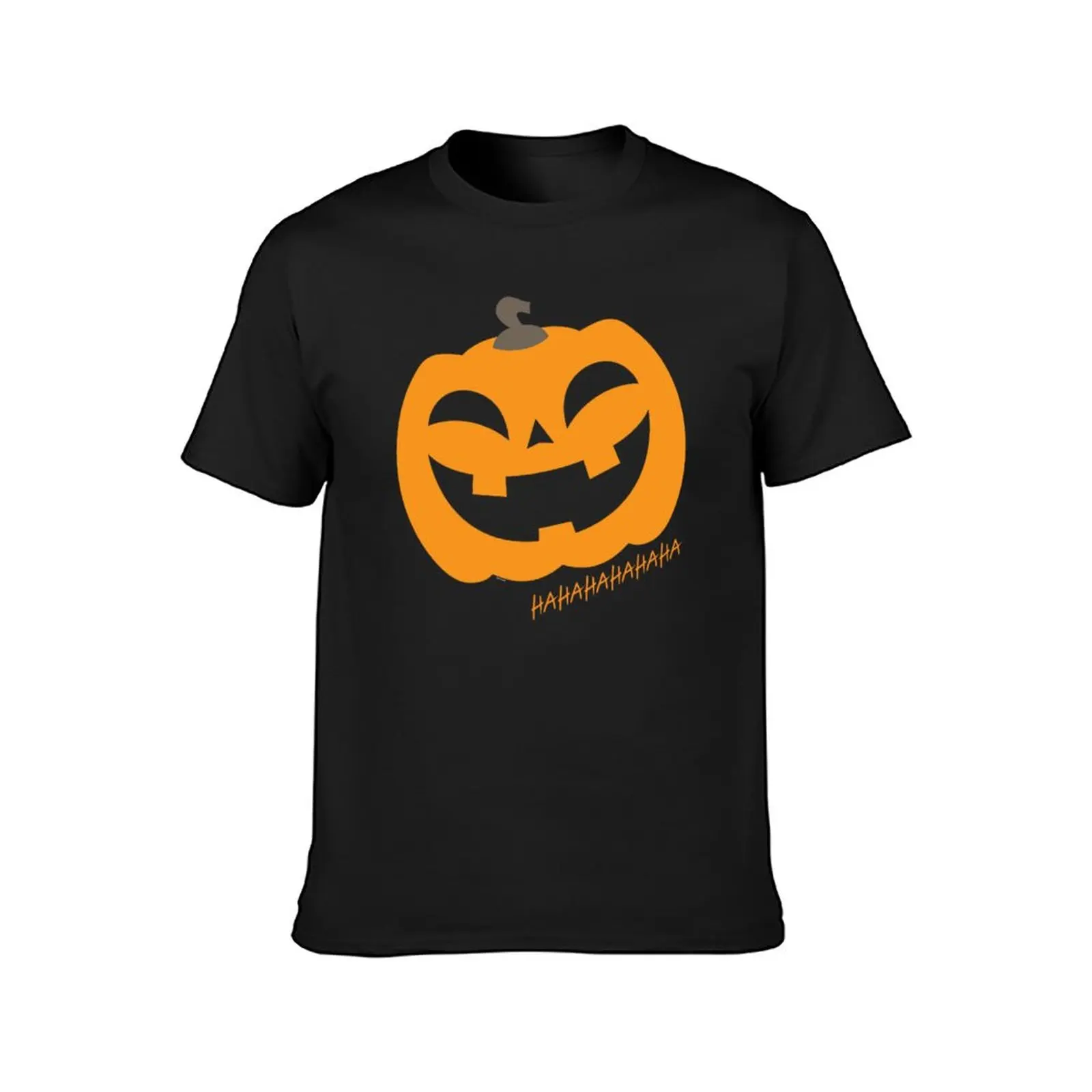 

Модная мужская футболка с изображением милой тыквы Джека о-фонаря, смеющейся, потрясающая футболка на Хэллоуин, футболка с круглым вырезом ...