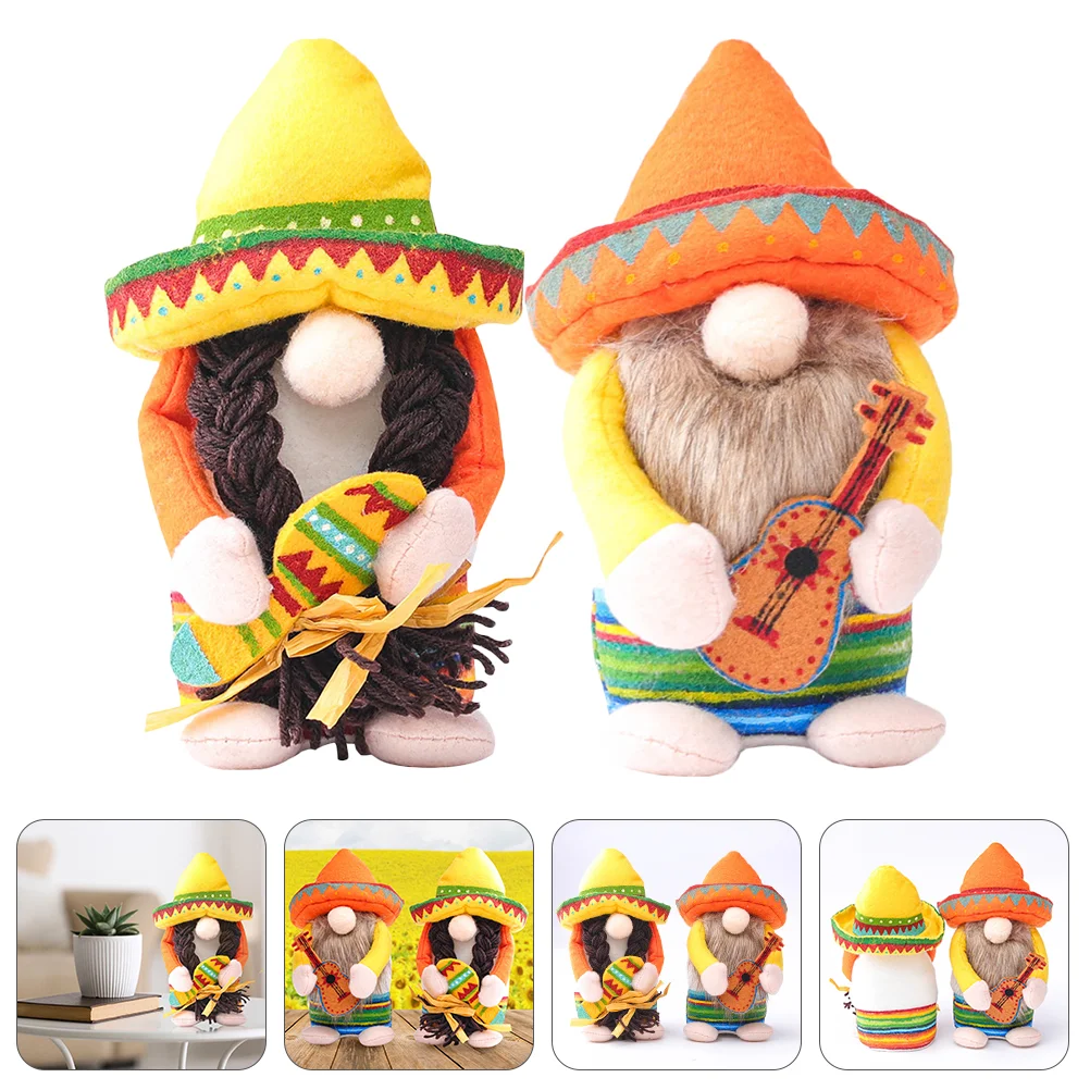 

Party Gnome Decorations Hawaiidoll Plush Supplies Gnomes Desktop De Cinco Mayo Tomte Beach Swedish Adornments Toy Fiesta Lovely