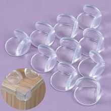 10PCS Child Baby Safety Silicone Protector Table Corner Edge Protection Cover Transparent Spherical Anti Collision Edge Guards 