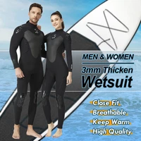 new 3mm wetsuit men women thick warm neoprene full length diving suit couple surf snorkeling suit underwater hunting equipment
