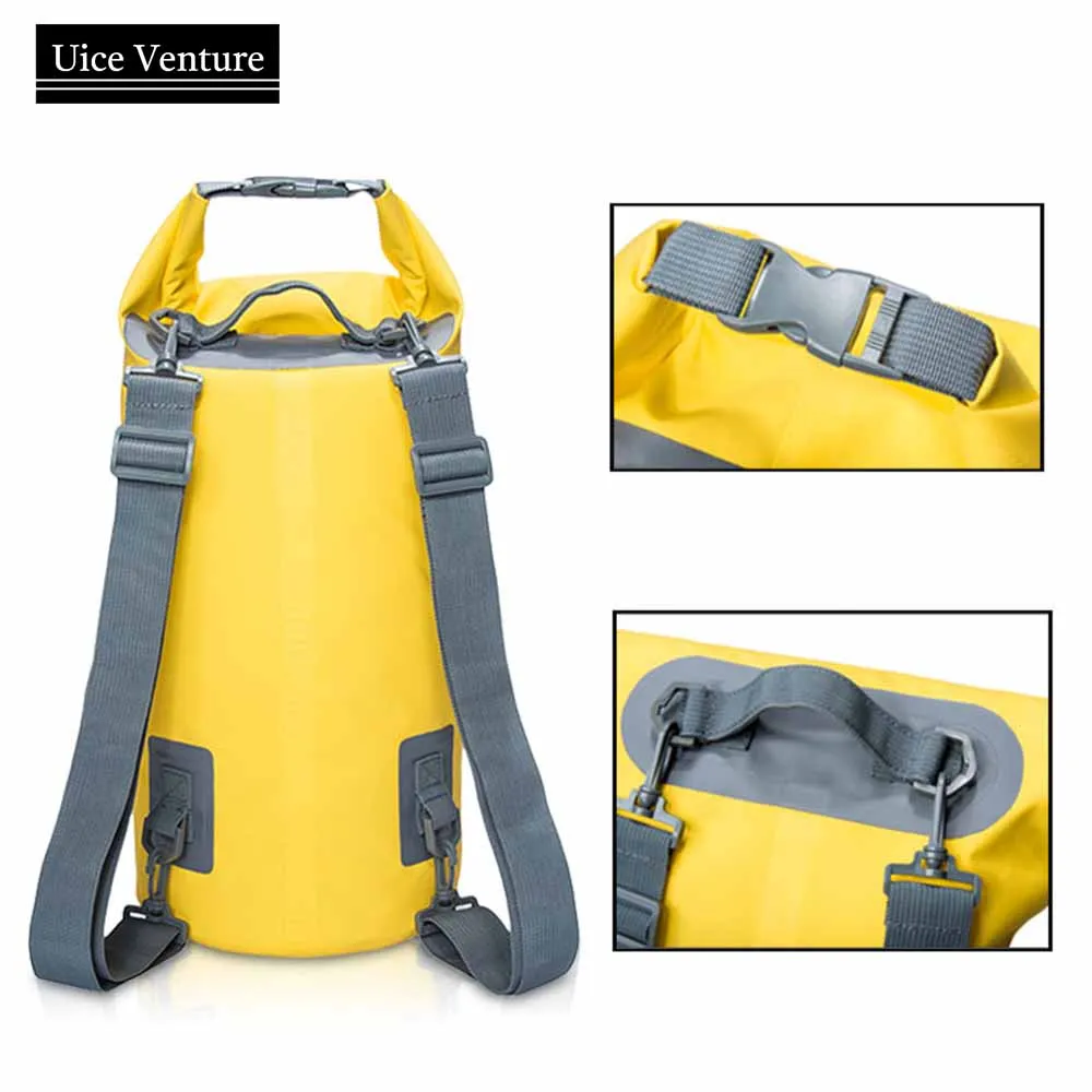 

Waterproof Swimming Bag Dry Sack 5/10/15L Waterproof Floating Dry Gear Bags For Boating Fishing Rafting Swimming