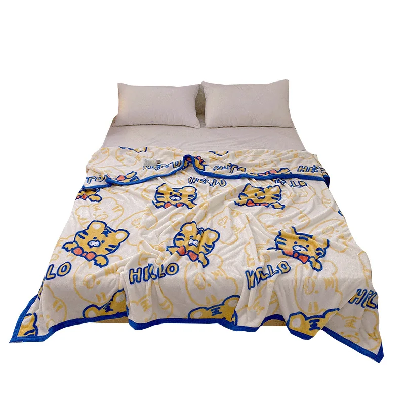 

2022 Sweet Style Children Soft Household Blanket Sofa Office Nap Blanket Spring Summer Present Blanket
