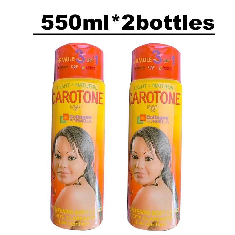 

2bottles Carotone 3 In1 brighten Body Clareador Lotion 550ml /bottle