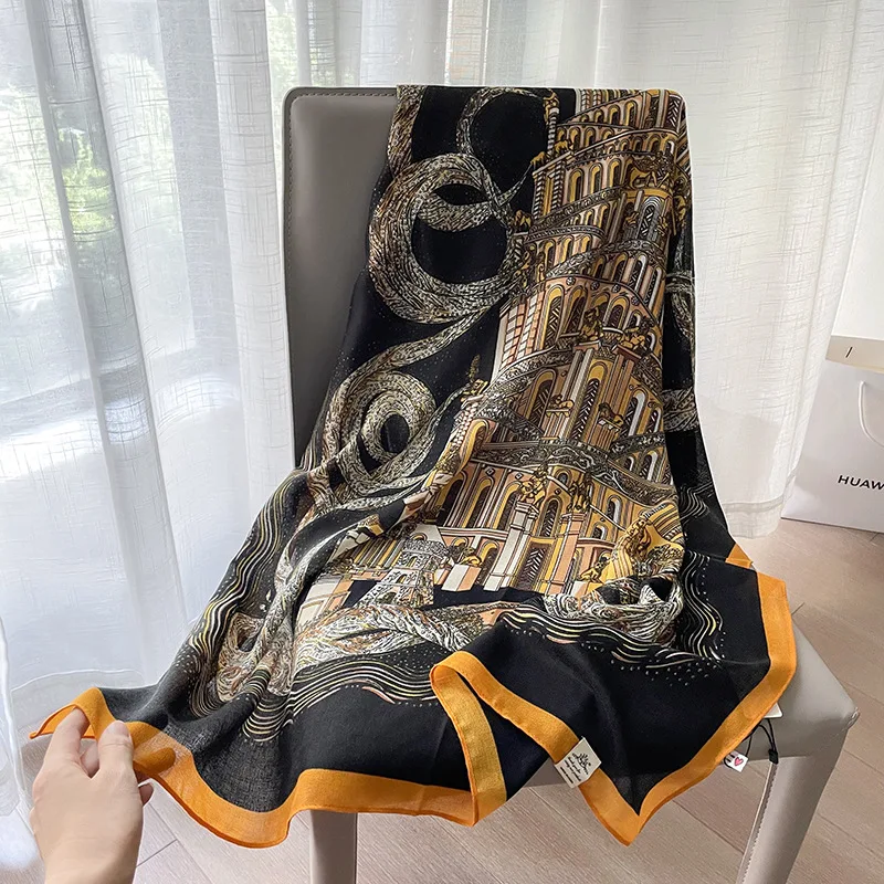 

2021 Fashion Luxury Brand Aztec Floral Tassel Viscose Shawl Scarf Lady High Quality Wrap Pashmina Stole Bufandas Scarf wholesale