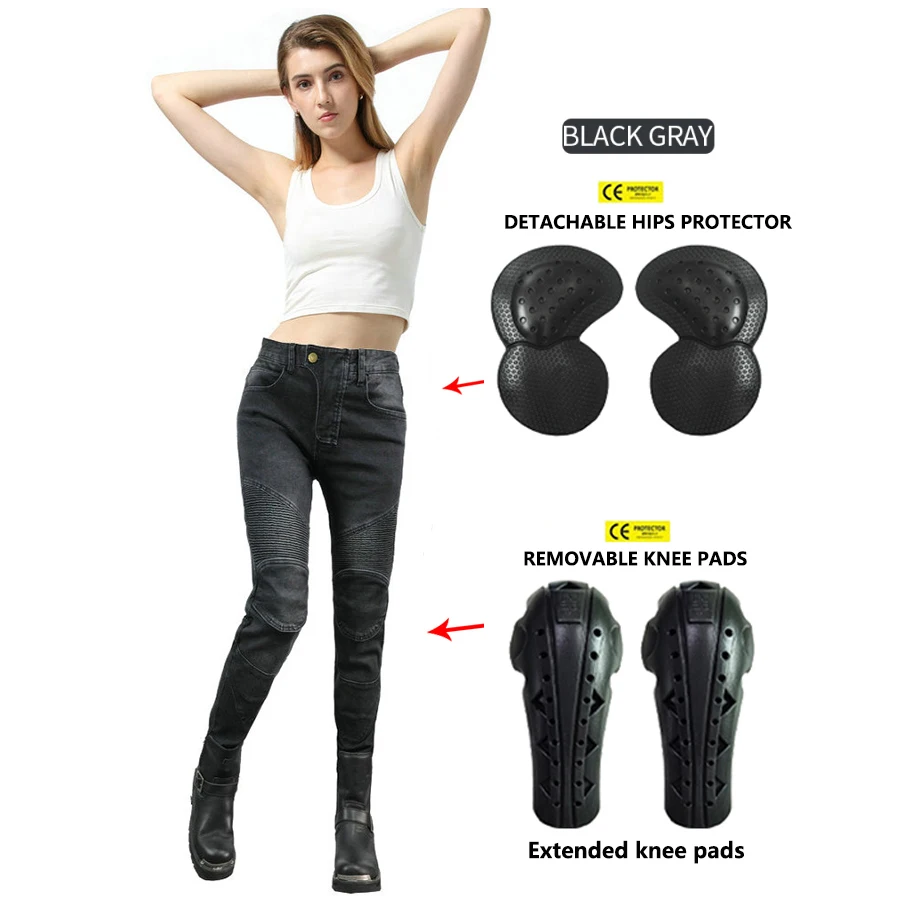 Women Motorcycle Pants Four Se	