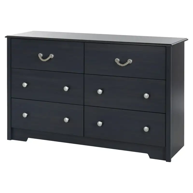 

6-Drawer Double Dresser, Kids Bedroom Blueberry
