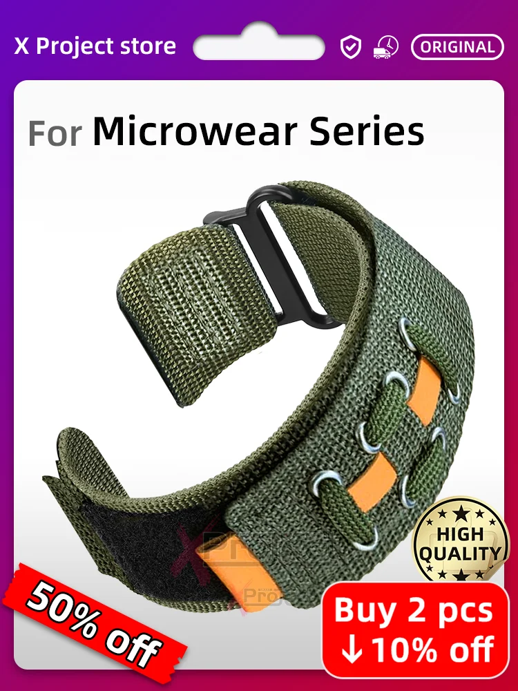 Ремешок для часов Microwear X нейлоновая петля Ultra 3 PRO цвет в ассортименте