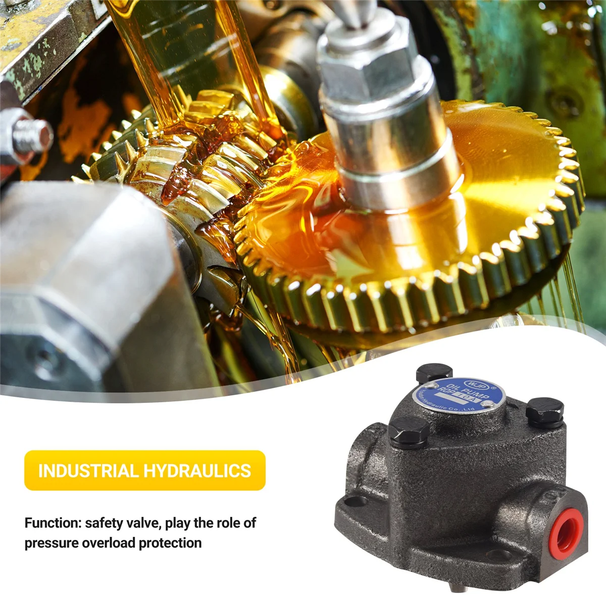 Циклоидный масляный насос WJP Top ROP-10A трехугловой маленький зубчатый для смазки