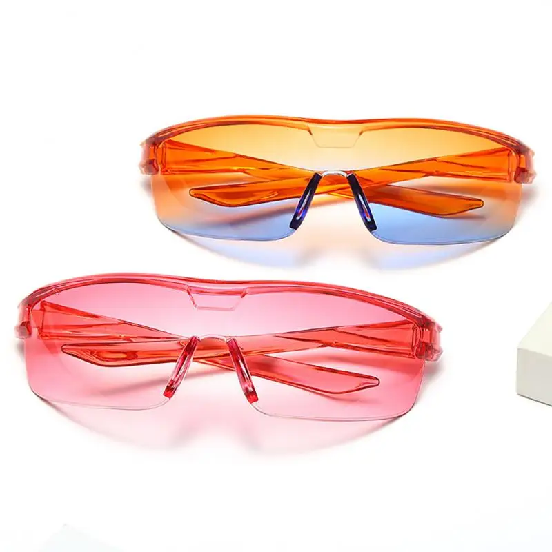 Недорогие безободковые прозрачные солнцезащитные очки без оправы для мотоцикла
