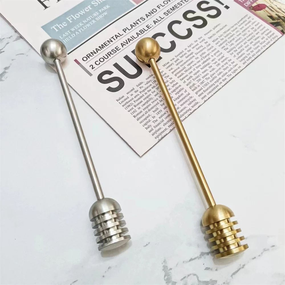 Медовый Миксер с прямой ручкой из нержавеющей стали 304 современная простота