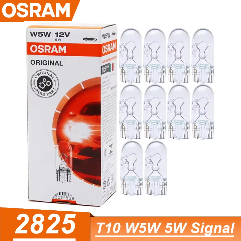 OSRAM Original T10 W5W Автомобильный внутренний светильник Стандартная лампа указателя