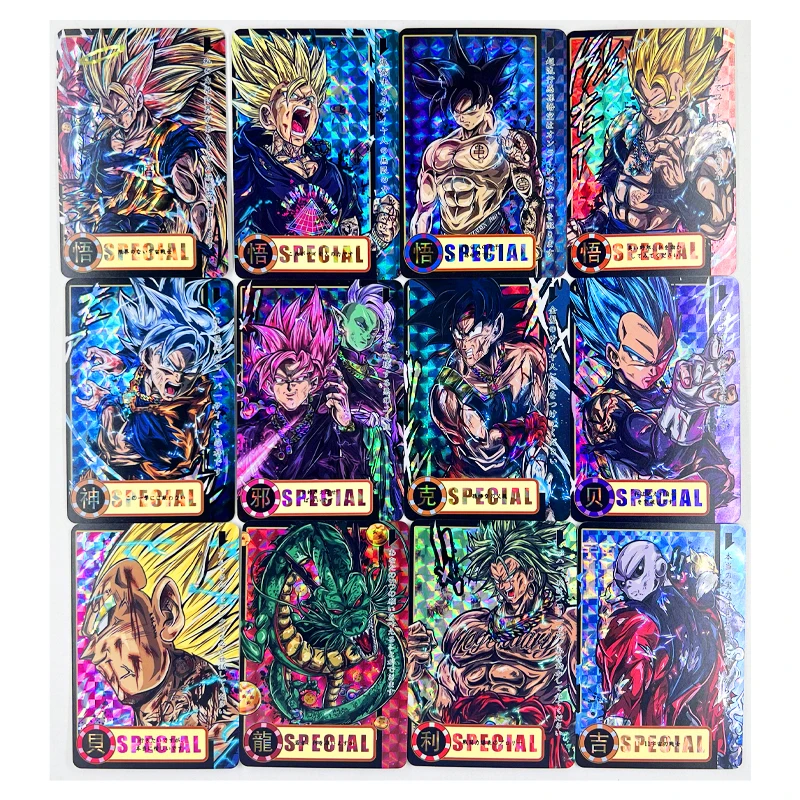31pcs/set Dragon Ball Z GT ONE PIECE NARUTO PUNCH MAN Super Saiyan Heroes Battle Card Ultra Instinct Game Collection Cards - купить по