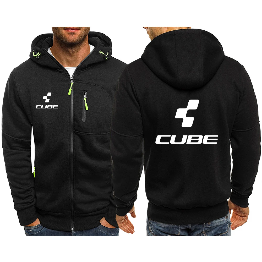 

2022 Spring and Autumn Men's Zipper Shirt CUBE High Quality Brand Zipper Cardigan Sweater Casual Sports Loose Jacket
