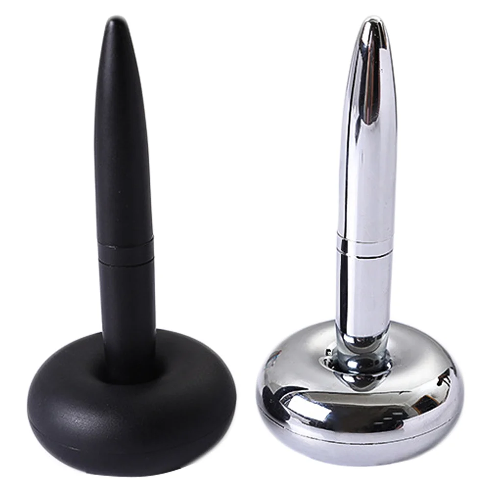 

2 Pcs Suspension Ballpoint Personalized Black Men Suits Writing Signature Magnet