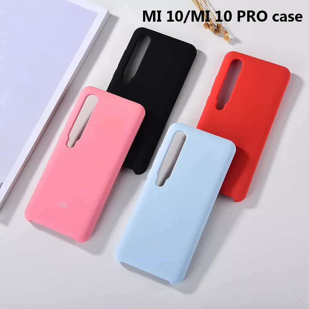 

Official For Xiaomi 10 Pro Mobile Phone Case High Quality Liquid Silicone Case Protection Back Cover For Mi 10 10pro Mi10pro