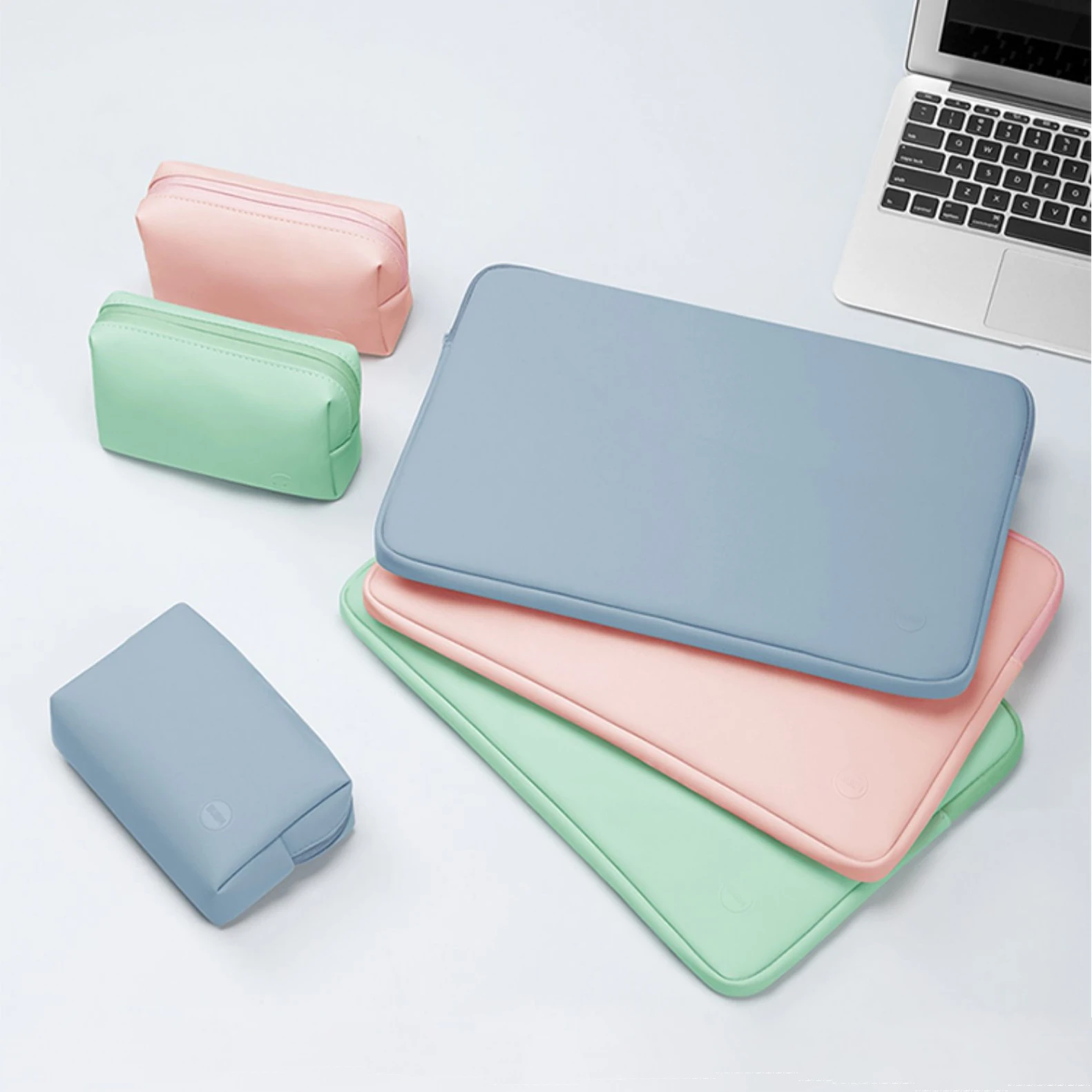 

Laptop Sleeve Case PU 7.9 12 13 14 15 Inch Laptop Bag For iPad Macbook Air Huawei Matebook Notebook Case Cover For Women Men