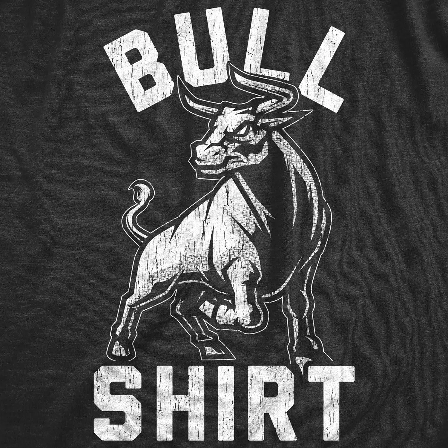 Мужская рубашка Bull Funny B.S. Новинка с изображением Punny Sarcastic