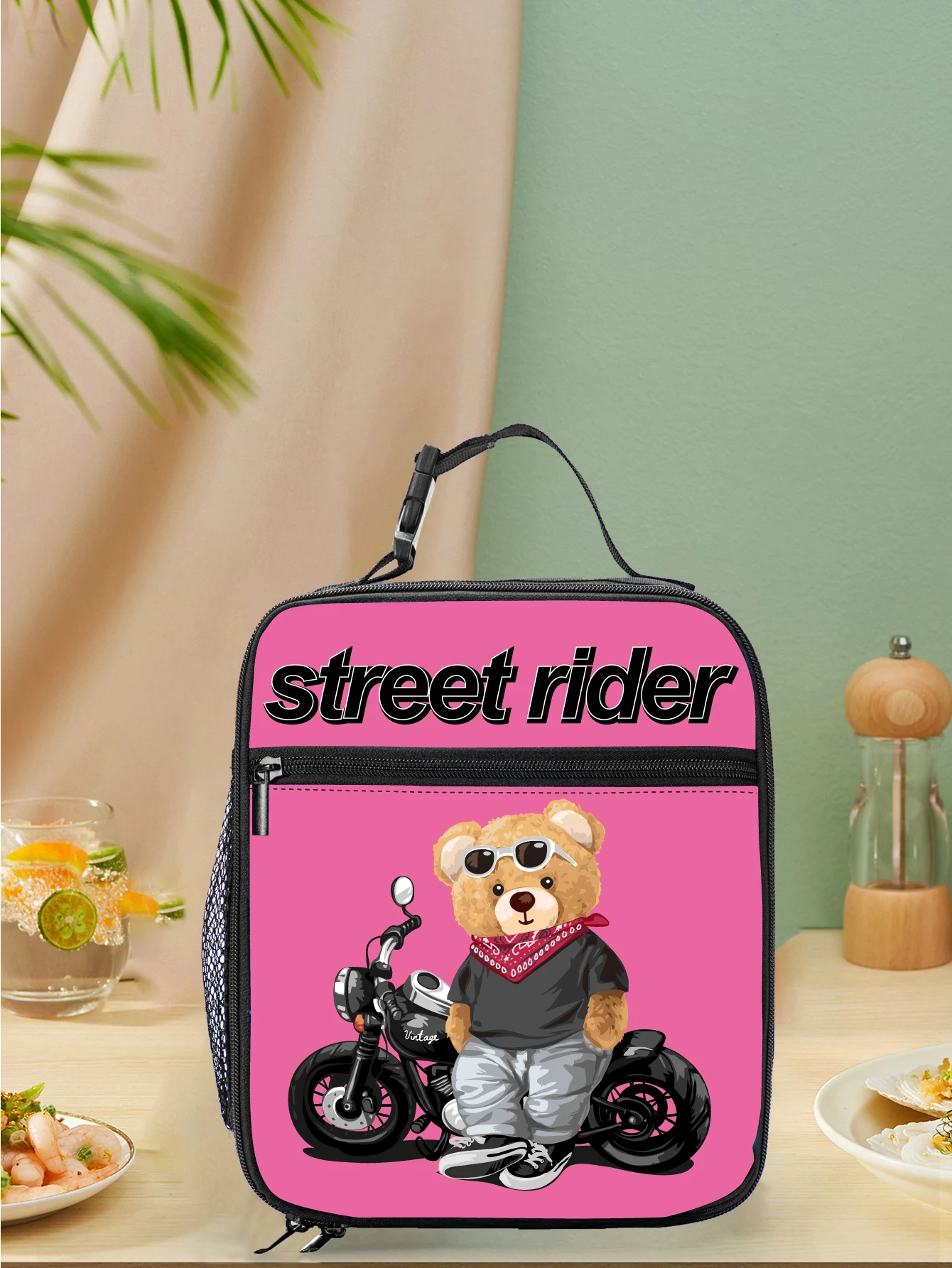

Small kids insulated fitness lunch cooler backpack bag for lunch box