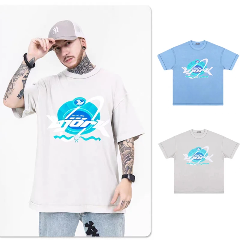 

High Quality Sicko Fashion T ShirtMen and Women The Same Kind Washed Fabric Streetwear Tees Graphic T Shirts Clothin