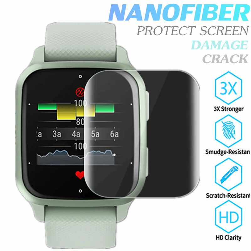 

2 шт., защитная пленка для экрана спортивных часов Garmin CAME Sq2 SQ 2 1,41 дюйма