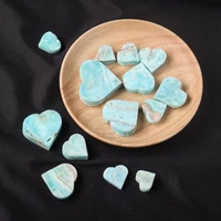 love figurine natural gemstones hemimorphite heart shape carving crystal mineral specimens reiki stone home decor crafts gift