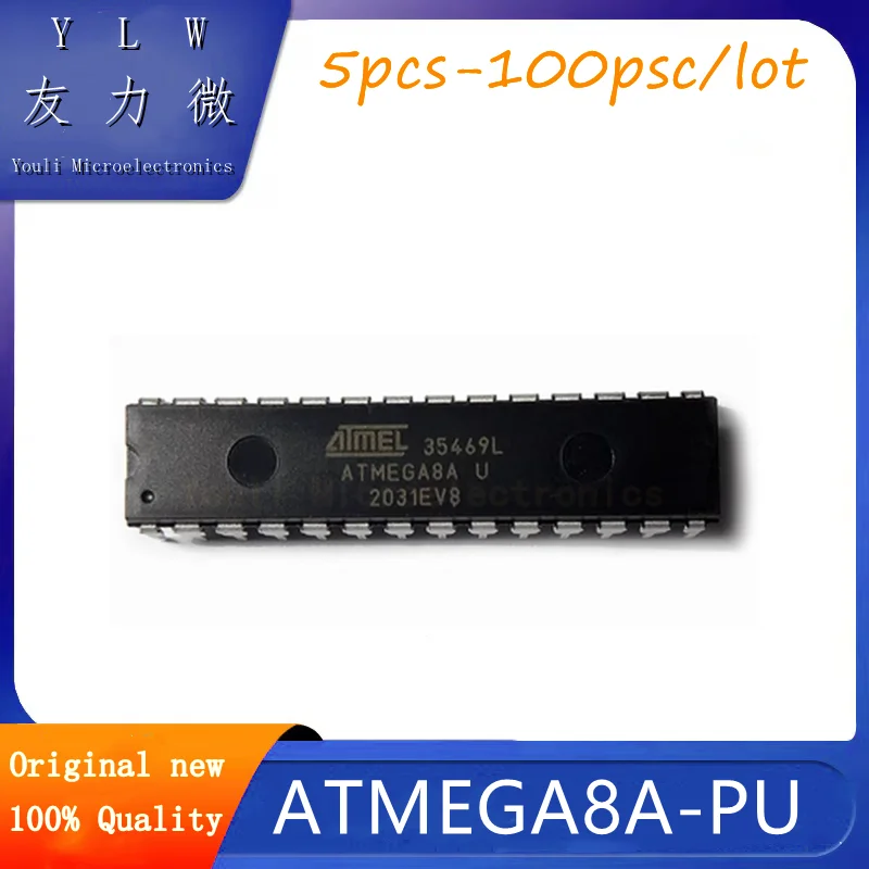 

ATMEGA8A-PU MEGA8A-PU Microcontroller DIP28 direct insertion New imported original