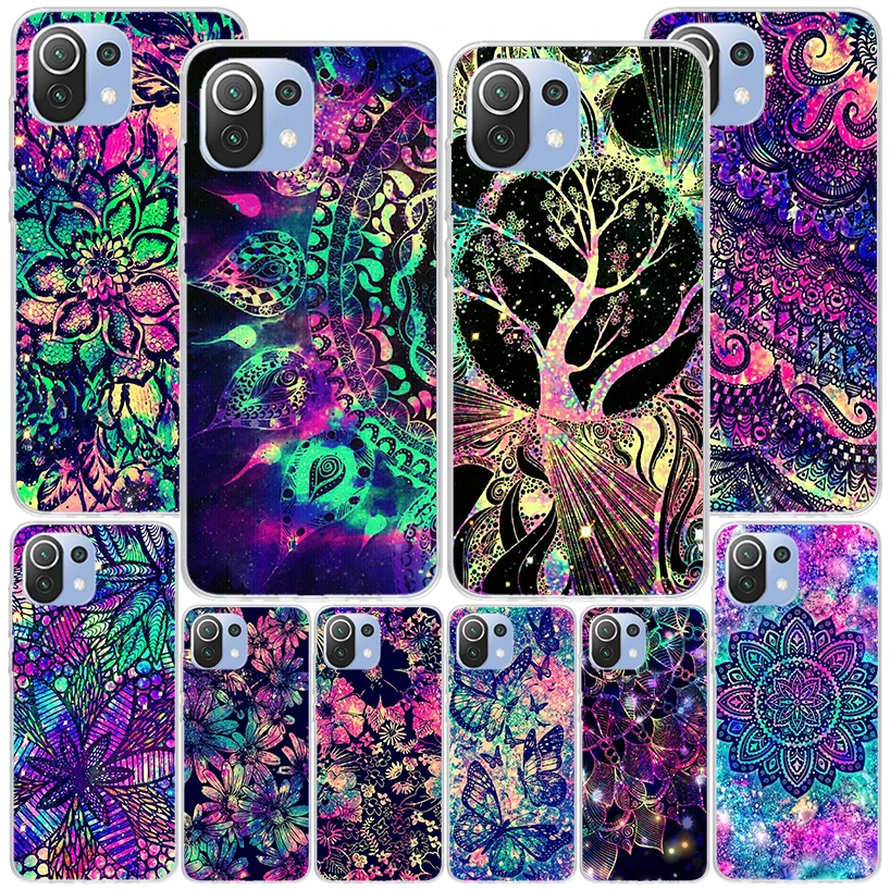 Чехол для телефона Mandala Sunflower Xiaomi Redmi Note 10 9S 9 8T 8 Pro 7 5 Mi 12T 11T 10T 9T 12 11 Lite A2 A3 Coque Shell C