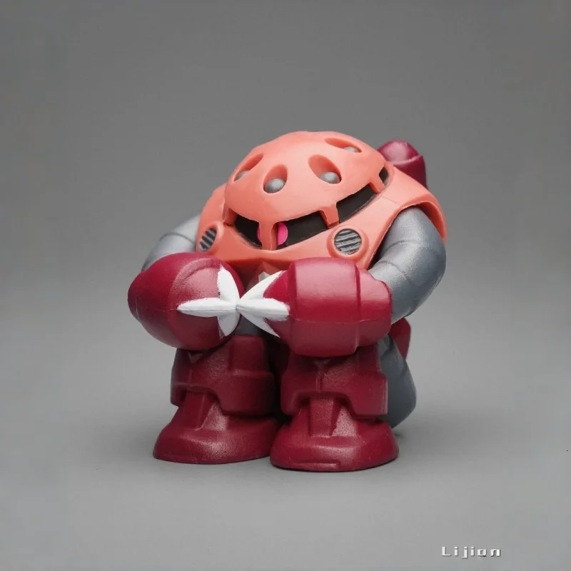 Фото Коллекционная миниатюрная фигурка Bandai Sitting Pose 02 Strike Dom Red Z'Gok Bucue для настольного декора, подарок для фанатов №4