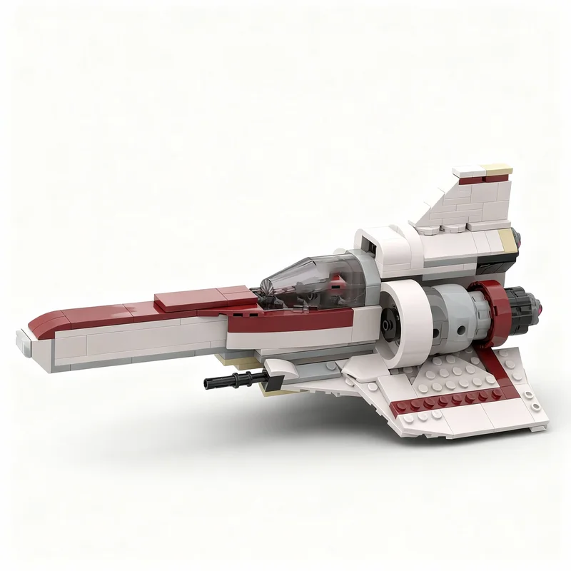 Фото Набор для сборки модели звездолета Battlestar Galactica Colonial Viper (347 деталей), серия MOC, подарок для дома, DIY-конструктор №1